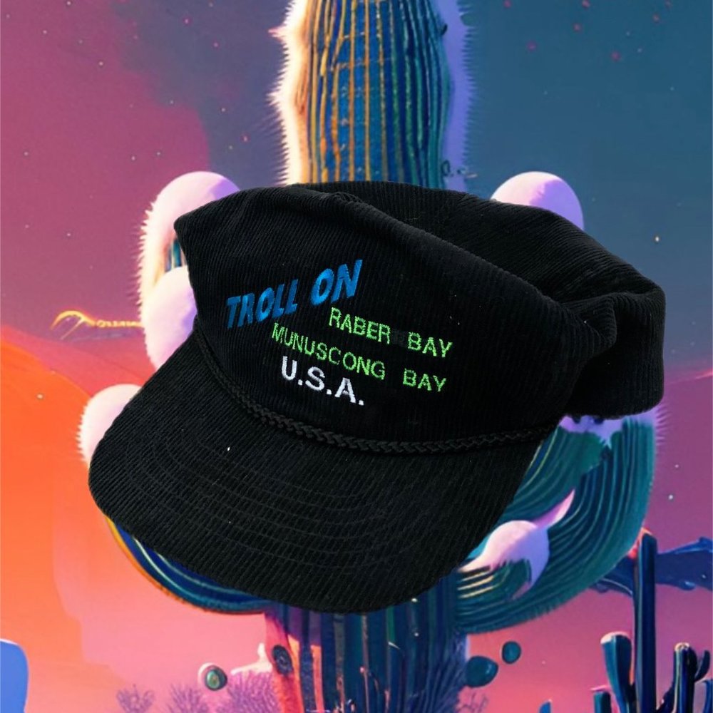 Black Corduroy hat